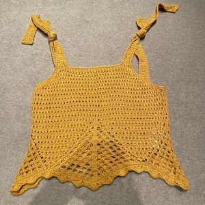 Very cute, boho crochet top- worn once.